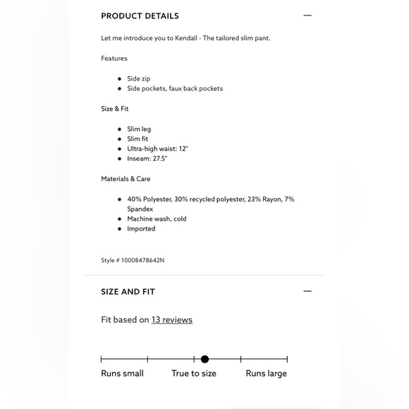 Dynamite Slim Dress Pants - Picture 8 of 8